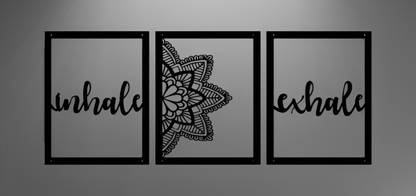 INCH BYI INCH Inhale Wall Art, Essence of Deep Breath for Home and Relaxation Spaces, Size : L