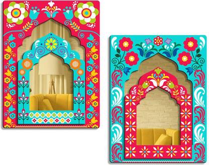 CW Crafts World Home Decoration Items for Living Room | Jharokha wall hangings Pack of 2