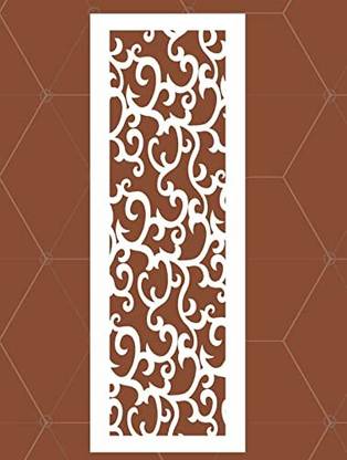 Glimpsekart CNC Design Wooden Leaves Panel, MDF Jali for Wall Decoration
