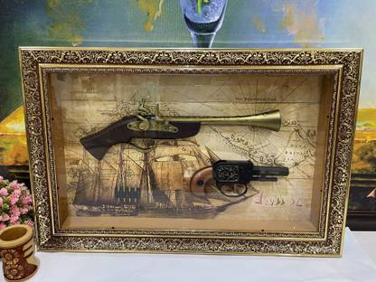 ANMOL CREATION Vintage gun in Mounted Frame (19" x 3" x 15")