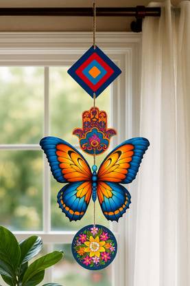 Craftzo EVIL EYE / Butterfly Wall Hanging For Living Room /Bed Room / Wall Decor