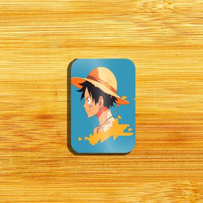 TURTLEWINGS HD Metal Fridge Magnet - Luffy from One Piece