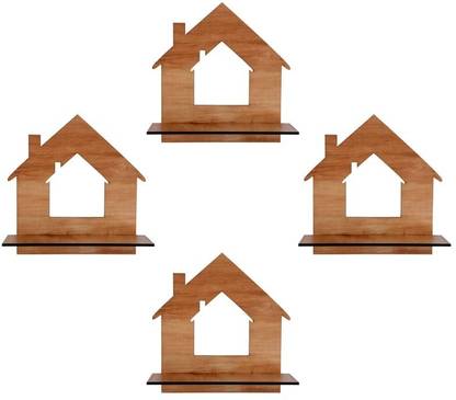 TFW House Design Shelf Wall Mount Pack of 4