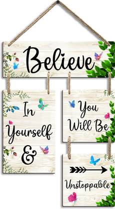 Suveharts Wooden Wall Hanging Decorative Items | Balcony Decoration Items -4-0034