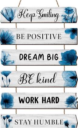 Proxoto Inspirational Quotes Wooden Wall Hanging For Home Decoration