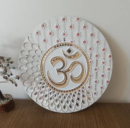 Rema Fabtex Art Lippan Art Mirror Wall Decor Handmade Wall Art - OM