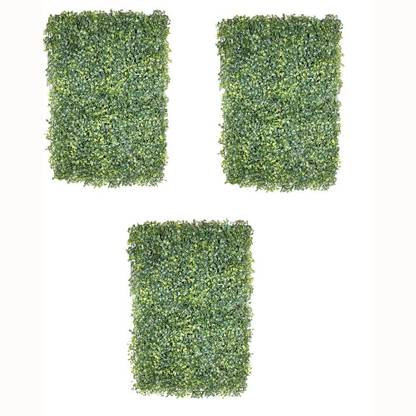 TFH Artificial Grass Tiles For Wall Decoration Green 60X40 CM Pack of-3 Pack of 3
