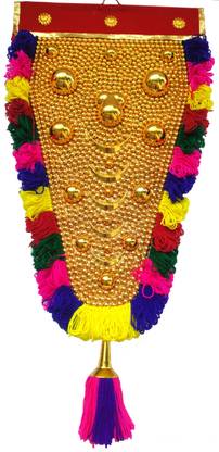 Devaa Wall hanging Elephant caparison 2 feet - Nettipattom for wall decoration