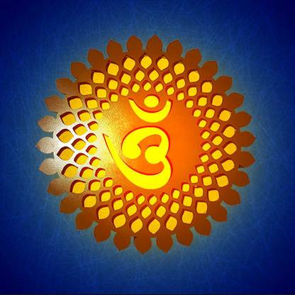 OM MANDALA CREATION Om Led Light Wall Hanging