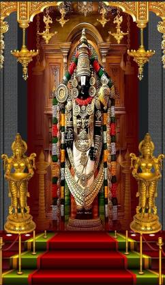 Durga TEMPLE DESIGN BACKDROP FOR POOJA DECORATION CURTAIN 8'*5'
