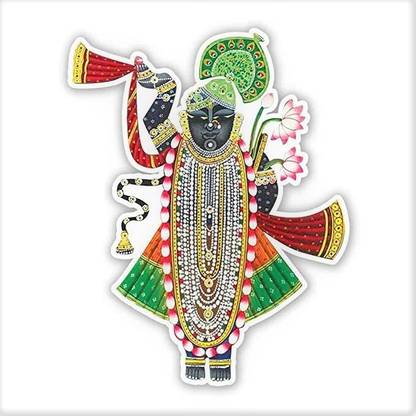 Craft Shop Pichwai Shrinathji MDF Cutout Design For-BIG Size Pack of 6