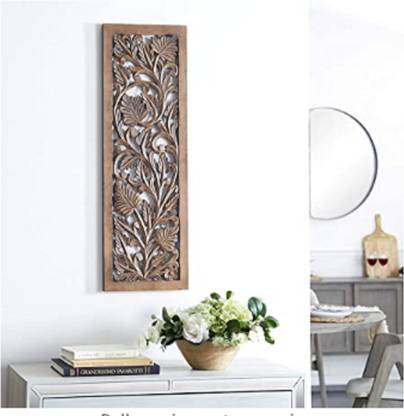 ANTIQUEHOUSE IN Wooden Carved Wall Hanging Panel