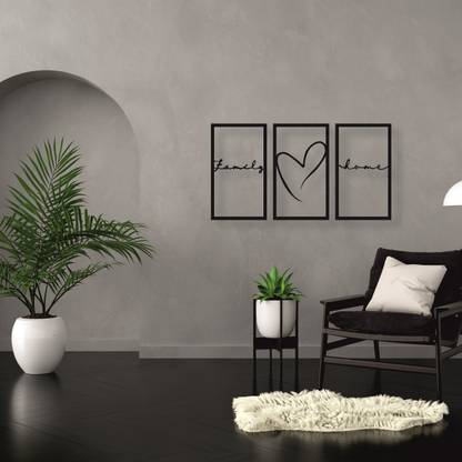 Regnant Gift Cute Family Love MDF Art Wall Decor Hanging for Living Room Bed Room..