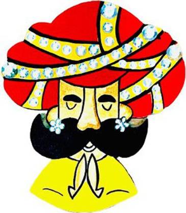 Artistry the indian way Rajasthani Men Wall Hanging For Welcoming Guests, Entrance Décor, Wall Décor