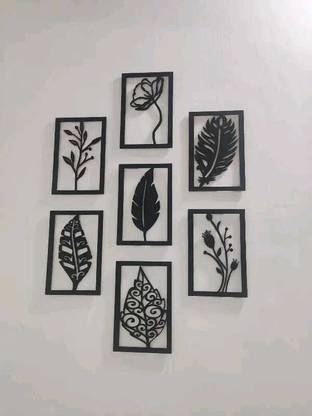 A3 BOX Wooden Wall Decor Hangings Living Room, Bedroom, Kitchen, Office Pack of 7