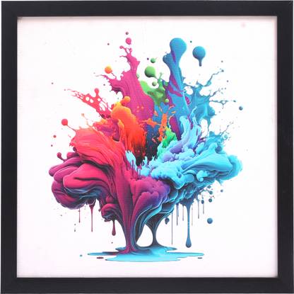 kirfiz MDF Canvas Lollipop Portrait Frame Canvas 15 inch x 18 inch Painting