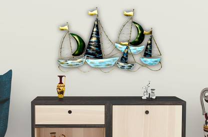 Royal Heritage crafts Metal Wall Hanging Ship Wall Art for Home Décor Pirates of the Caribbean