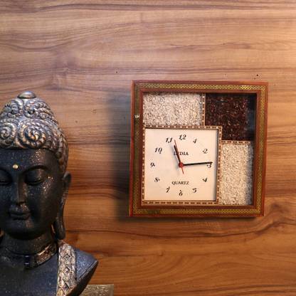 Manually Handicraft mota gemstone wall clock