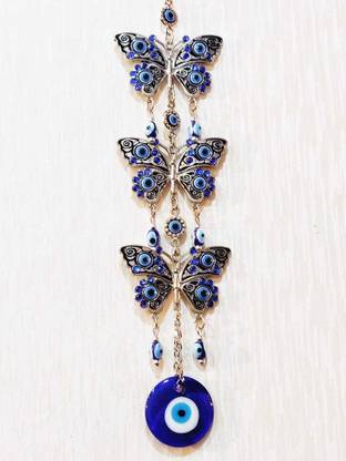 Style My Home 3 Butterfly Evil Eye Hanging for Home Entrance Door Decoration