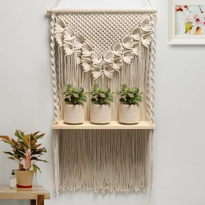 Decazone Wall Hanging Woven Bohemian Decor Yarn Wrapped Frames Geometric Tapestry Colorful Fiber Art Wall Art Macrame