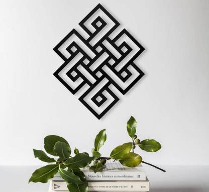 Laser Homegoods Metal Laser Endless Rope Infinite Knot Metal Wall Decor and Home Decor Wall Art