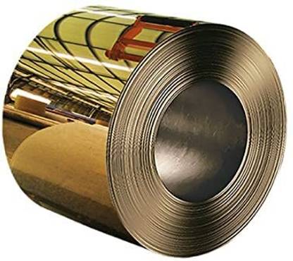 STEELARTCRAFT Golden Chrome Stainless Steel Mirror Strip PVD Coated Pack of 2