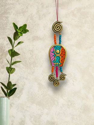Manmarzi Radiant Serenity: Handmade Swastik Terracotta Wall Hanging