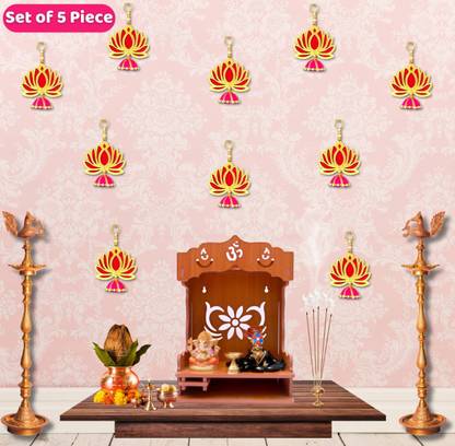 phical art Handmade Lotus wall Hanging Pack of 5