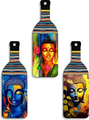 phical art Beautiful Wooden Printed Wall Decorative Item For Home And Office Decor| Pack of 3