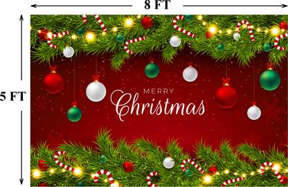 Ashu creation Backdrop for Christmas Day Decoration 8F & 5F Altar Cloth
