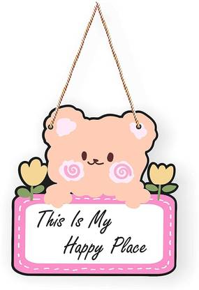 CW Crafts World This Is My Happy Place Wall Hanging