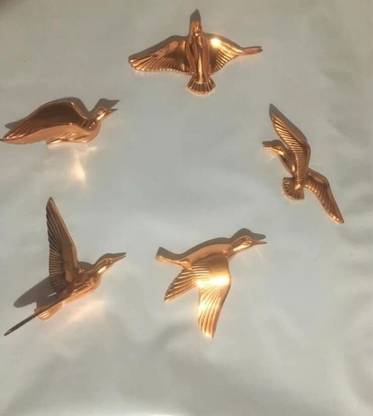 HOME DECOR HANDICRAFTS A SET OF FIVE METAL BIRDS Pack of 5
