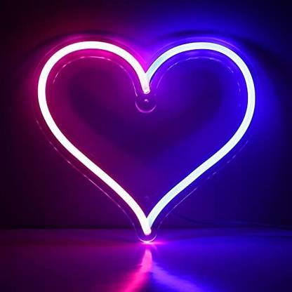 AMN LED neon sing,name With 2 Alphabets Wall Deco Multi ColorSize