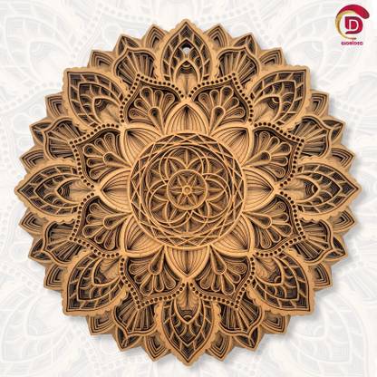 Gloridec Wooden Decorative Mandala Wall Decor Round Mandala Wall Art Wall Hanging