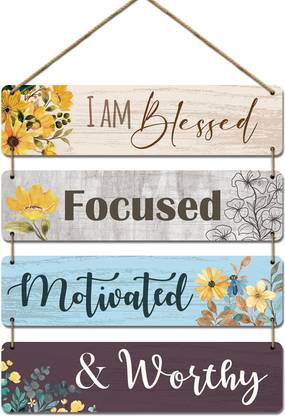 KOTART MDF Wood Wall Hangings for Home Décor - Decorative Wall Hangers