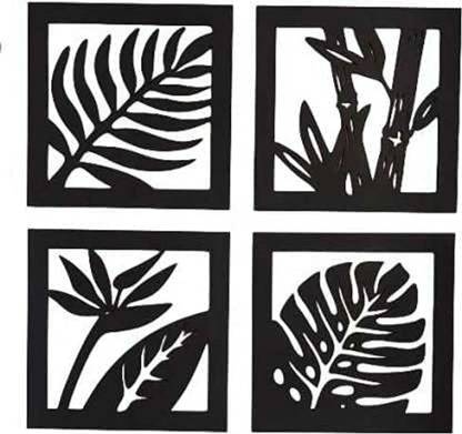 Devna Wall Decor Hanging Frame Black 4 Pcs| 12 x 12 inches each