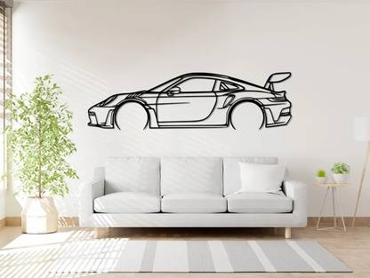 Rajbharti Crafts Porsche 911 sports car acrylic Wall Art decor