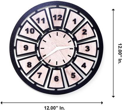 Dinbandhu Shop Modern Stylish Wall Clock | Stylish Latest MDF Wall Clock for Home