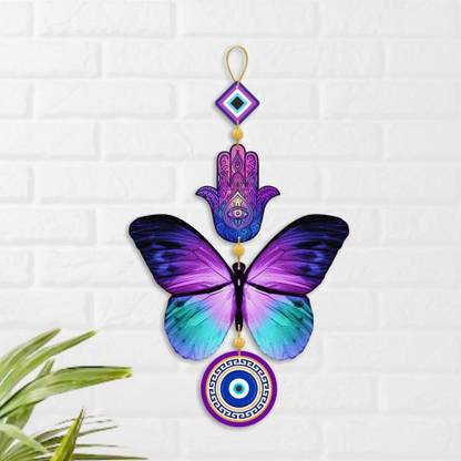 PRAKHARASOC Harmony Butterfly Evil Eye” Hanging for Home decor/positive energy