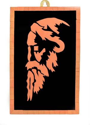INDITERRENE Hanging Frame Terracotta Wall Art RABINDRANATH THAKUR (8" X 12" X 10mm)