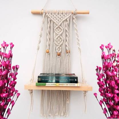 Urooz Macrame Wall Hanging Shelf