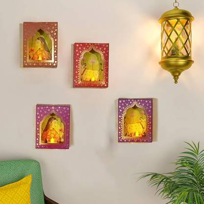 CraftVatika Deep Dwar Set of 12 Diwali Decoration Items Wall Hanging Diwali Festive Item Pack of 12