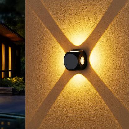 YOGABACA LED Outdoor Waterproof IP65 Exterior interior Wall Step Up Down Light Fixture Lamp Post Light Outdoor Lamp