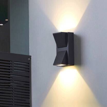 GLINTAC LED Optical COB Warm White Up Down LED Wall Light, K Type Double Head, IP65 Waterproof, Indoor/Outdoor Use, 10W, Less Power Consumption Post Light Outdoor Lamp