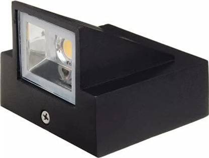 CIRAMA LED Optical COB Warm White Up Down LED Wall Light, K Type Double Head, IP65 Waterproof, Indoor/Outdoor Use, 5W, Less Power Consumption Post Light Outdoor Lamp (Black)_3 Post Light Outdoor Lamp