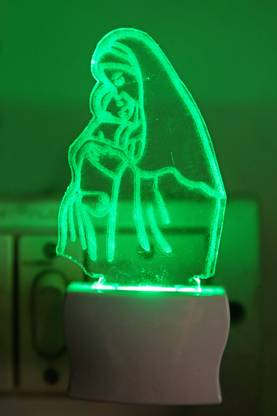 1st Time 3D Illusion Mother Shadow With child LED Plug & Play Night Lamp - B1 Night Lamp
