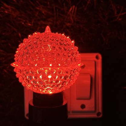 TURK CRYSTAL RED Acrylic 3D Illusion RGB 7 Colour Changing LED Plug and Play Night Lamp