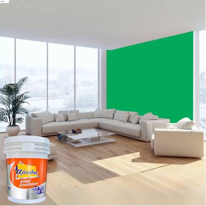 Ajooba Intex Premium Quality Emulsion Paint for Interior & Exterior| High Sheen| |Good Coverage|Anti Fading & Anti Algal|Low Dirt Pickup|UV Resistant|JOLLY HOLLY Emulsion Wall Paint