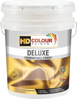 HD Colour Paints Deluxe Premium Wall Primer White Emulsion Wall Paint