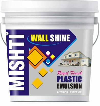 Mishti 1ltr plastic emulsion White Distemper Wall Paint